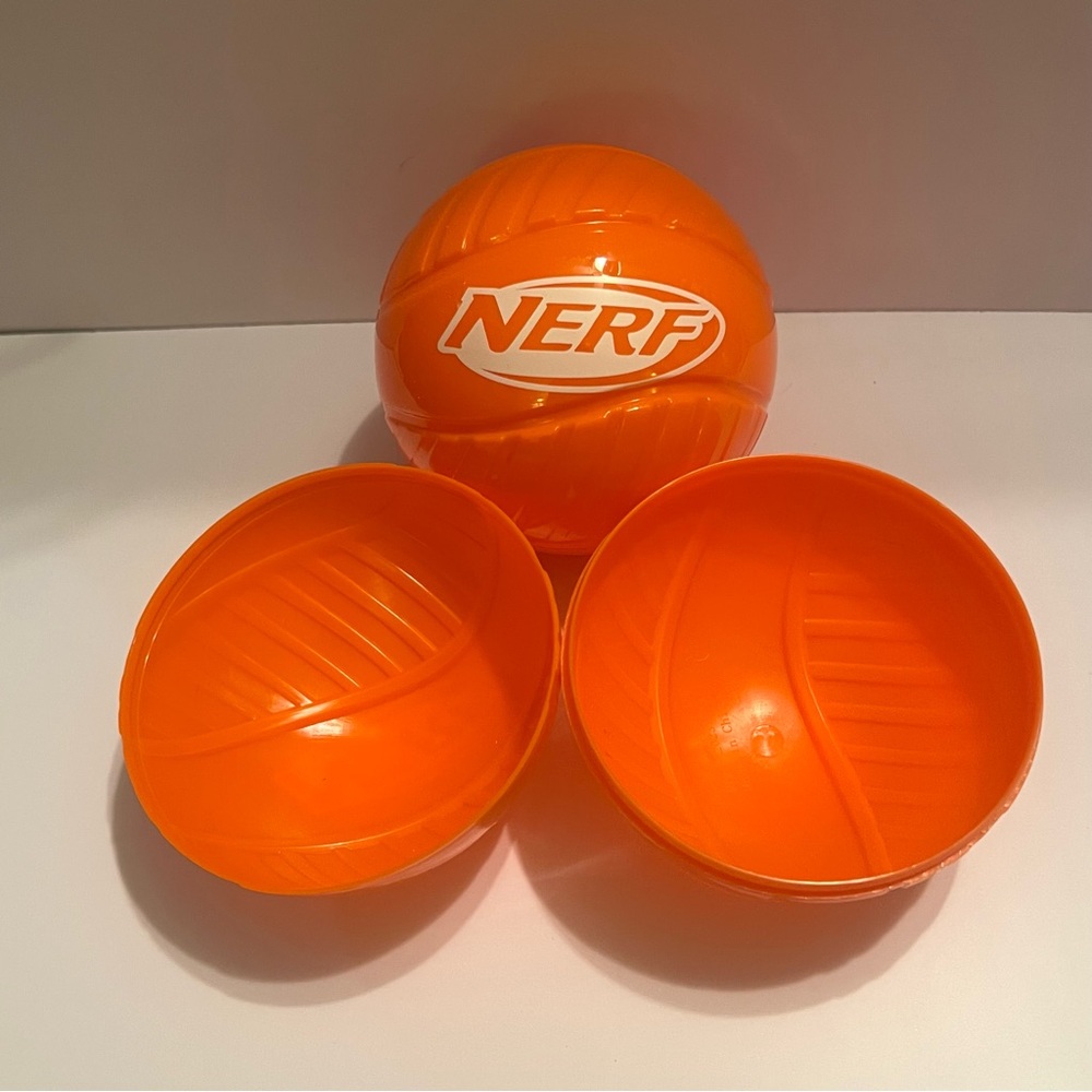 NERF Hard Plastic Storage Shells – Set of 2 – Orange – Preowned (Unused)